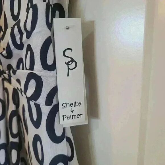 Shelby & Palmer Women's Black or Navy & White Poly/Spandex Sleeveless Dress NEW - Picture 12 of 13